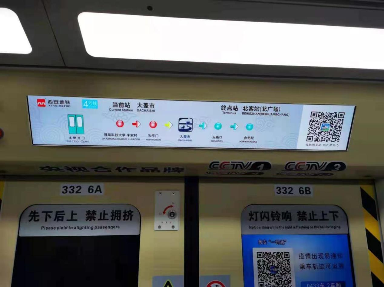 條形智能地鐵LCD動態地圖